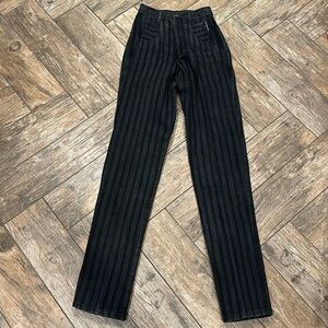 Rocky Mountain vintage high waisted western jean black grey stripe bareback 1/2